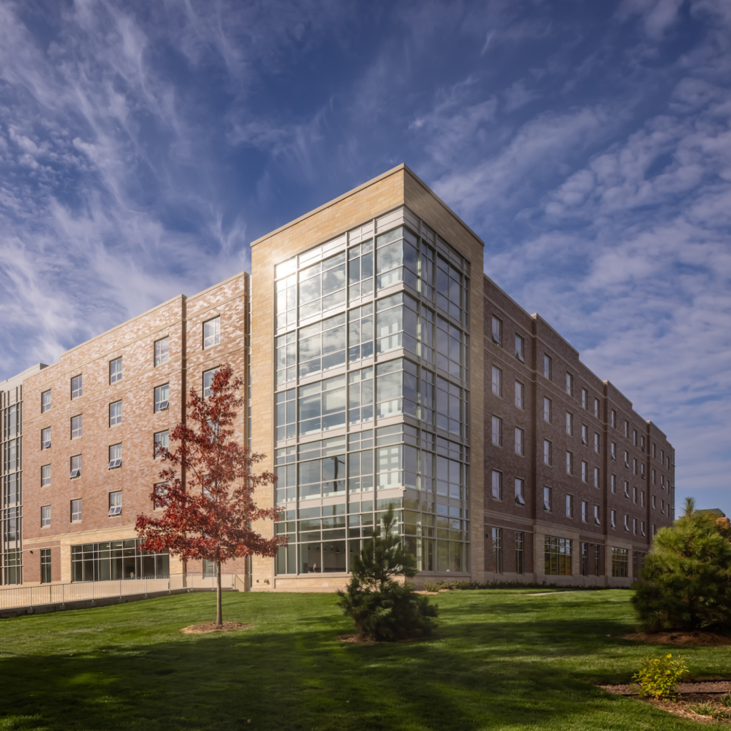 In an effort to provide housing for its first-year students, the University of St. Thomas invested in Tommie North Hall, a five-story, 210,000-square-foot residence hall on the north end of its campus. To oversee the project, the University hired Opus Design Build L.L.C., who in turn engaged Collins as its full-service electrical partner.