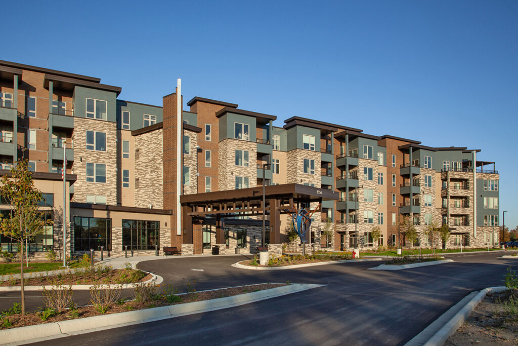 Working closely with the general contractor and Presbyterian Homes, Collins assisted in the design of the lighting, power, and technology systems for the entire 276-unit complex. The exceptional partnership between Collins, the general contractor and the owner allowed the project to move forward smoothly, despite pandemic-related staffing and supply chain challenges. Ultimately, the Flagstone project was completed ahead of schedule.